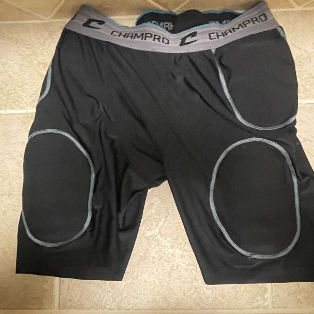 Champro Black Padded Compression Shorts